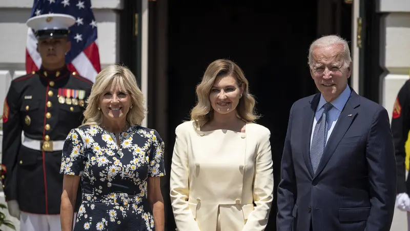 Jill Biden, Olena Zelenska, Joe Biden