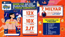 Kampanye 7.7 Shopee Live Bombastis Sale/Istimewa.