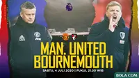 Premier League - Manchester United Vs AFC Bournemouth - Head to Head Pelatih (Bola.com/Adreanus Titus)