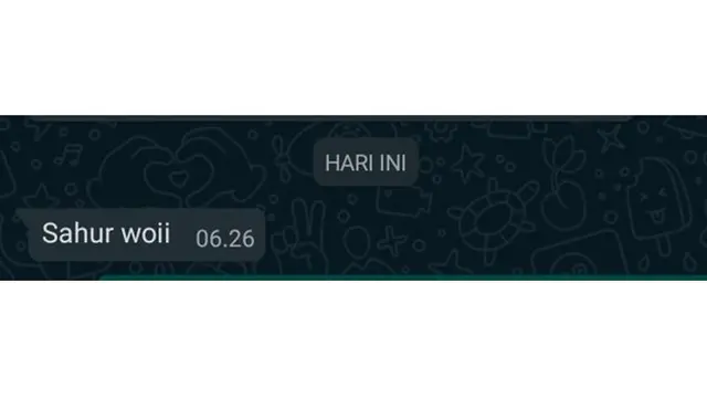 6 Chat Absurd Bangunin Sahur Ini Bikin Elus Dada