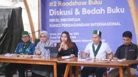 Pakar Hukum Perdagangan Internasional Elisa Sugito mengadakan forum bedah buku 'Nikel Indonesia: Kunci Perdagangan Internasional' di Kluwiland Pontianak, Kalimantan Barat. (Ist)