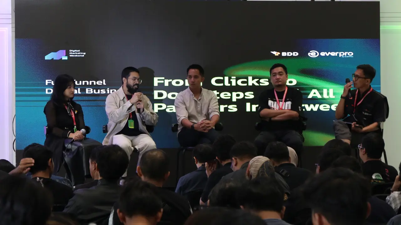 Restock.id berpartisipasi dalam Digital Marketing Weekend (DMW) 2025 yang digelar oleh BDD. (Dok Restock)