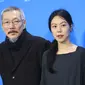 Hong Sang Soo dan Kim Min Hee. (Vianney Le Caer/Invision/AP)