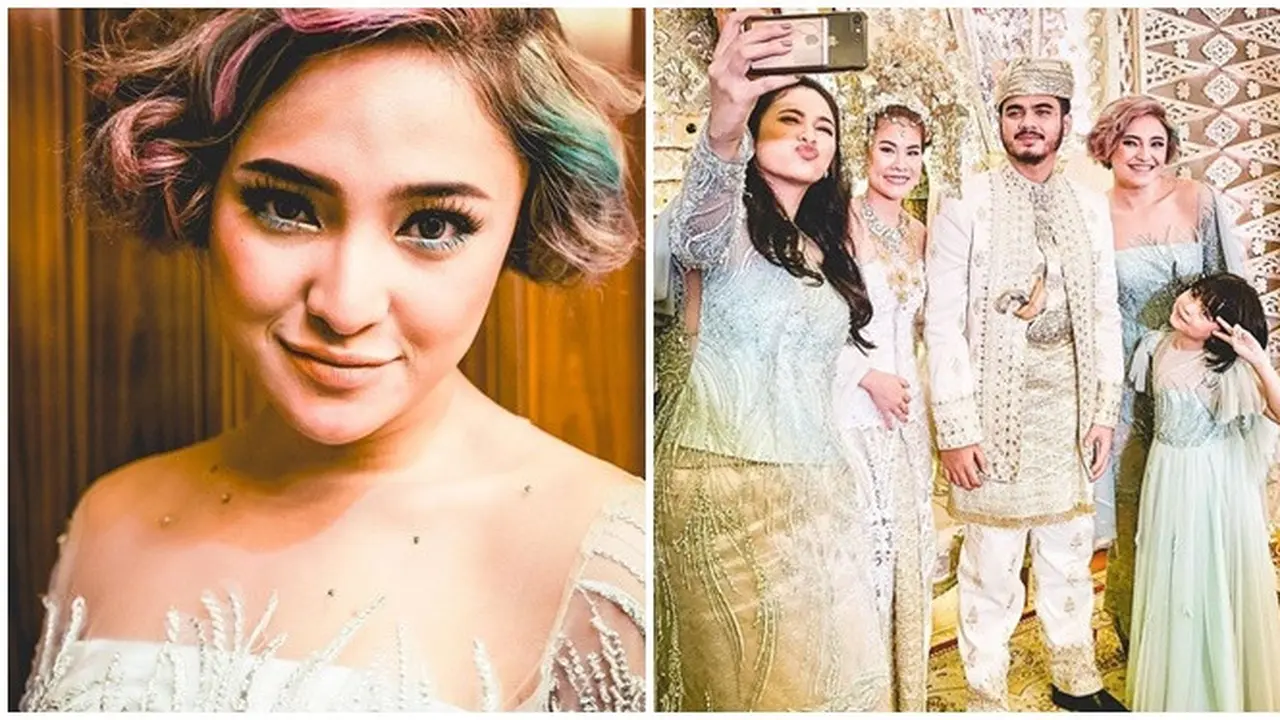 Potret Marshanda saat Pernikahan Adiknya, Cantik dengan Rambut Pendek
