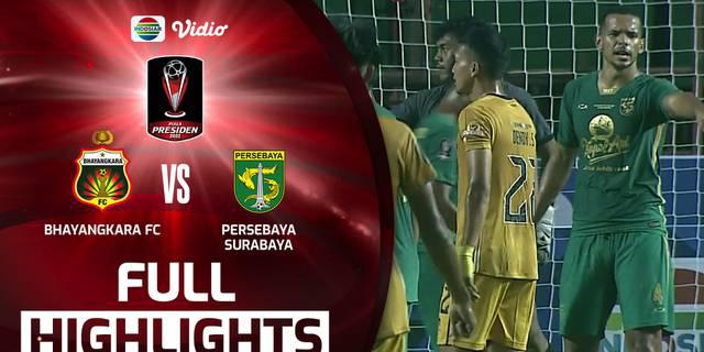 VIDEO: Highlights Piala Presiden 2022, Bhayangkara FC Vs Persebaya Surabaya Berakhir Imbang 1-1
