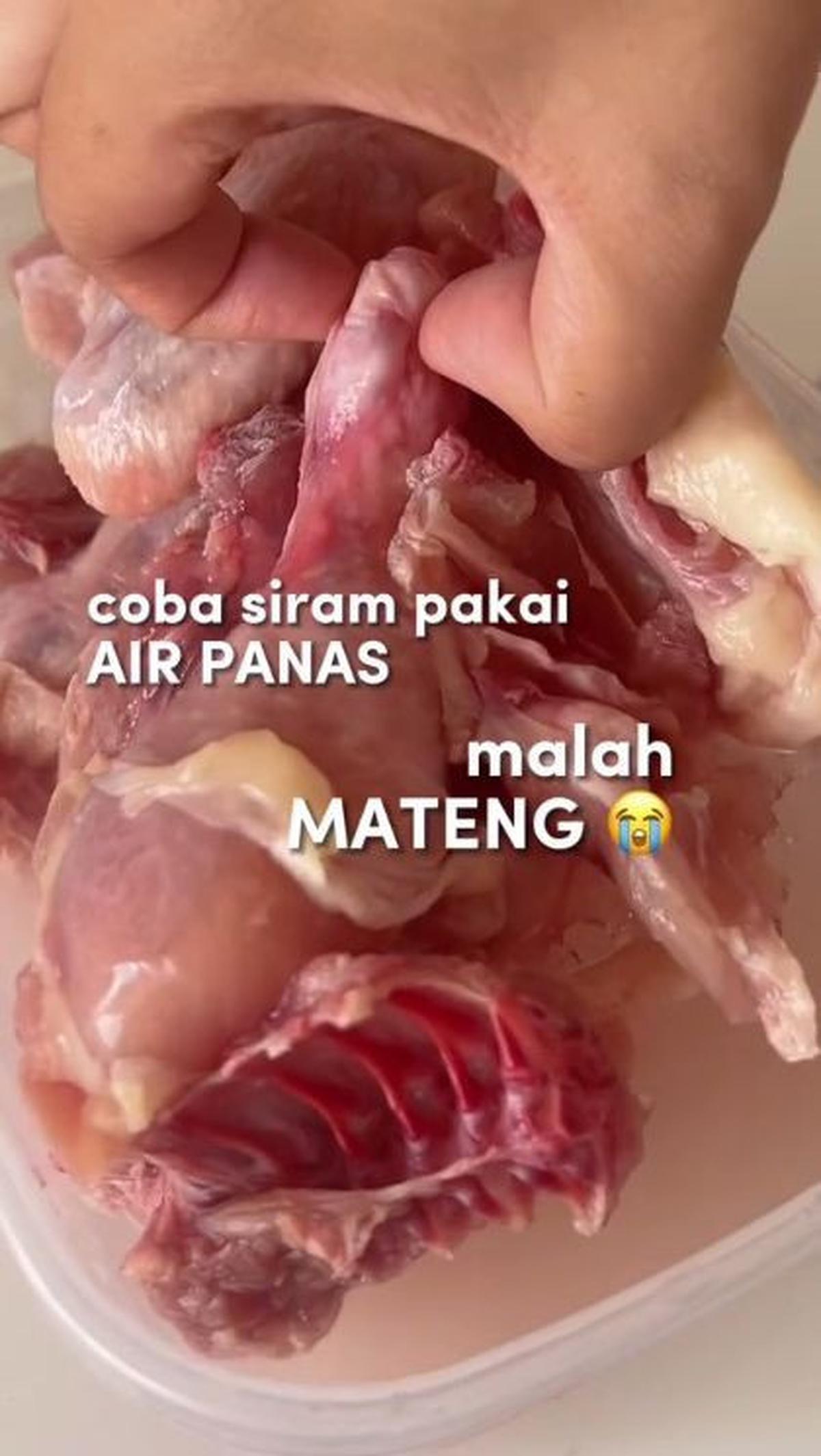 Jangan SIram dengan AIr Dingin atau Panas