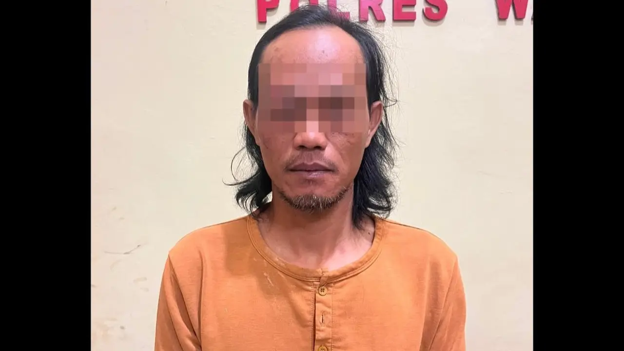 Tersangka pembunuhan security di Way Kanan, Lampung menyerahkan diri. (Liputan6.com/Istimewa).