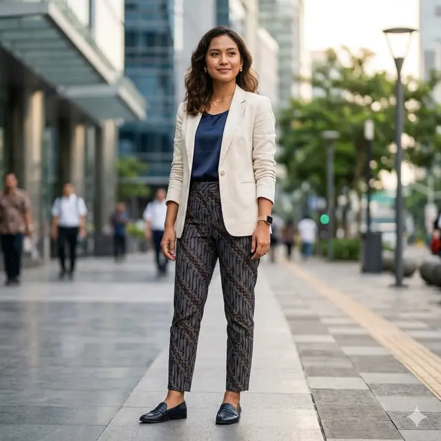 Model Celana Panjang Batik Wanita