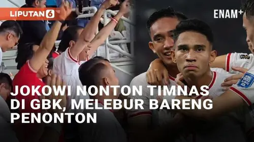 VIDEO: Momen Jokowi Nonton Langsung Timnas Indonesia di GBK, Duduk di Tribun Bareng Penonton Lain