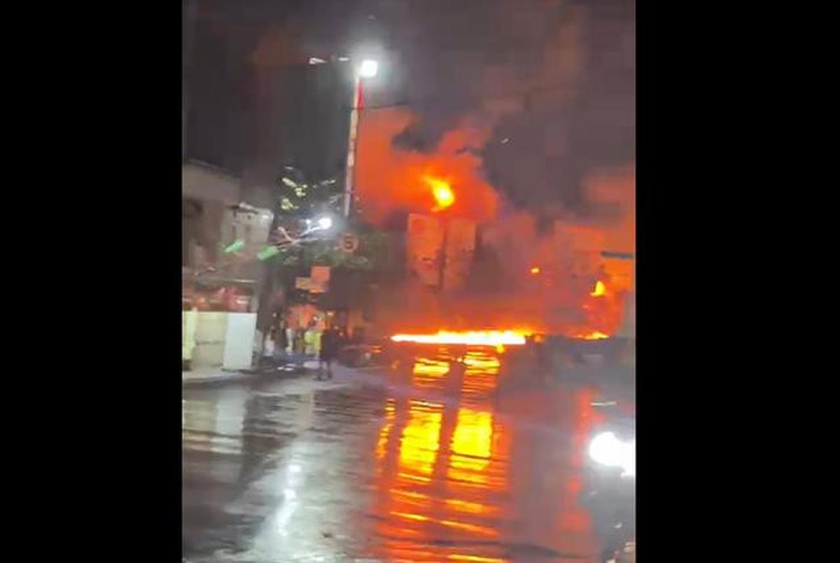 Truk BBM di Cianjur terbakar