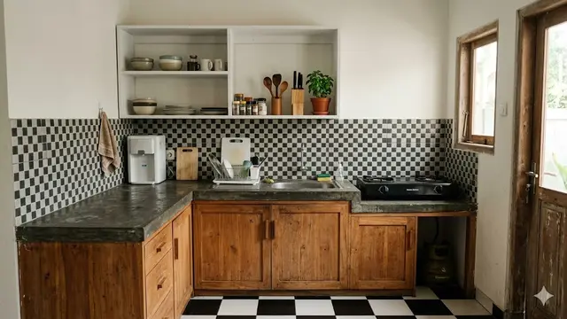 Desain Dapur Bentuk L