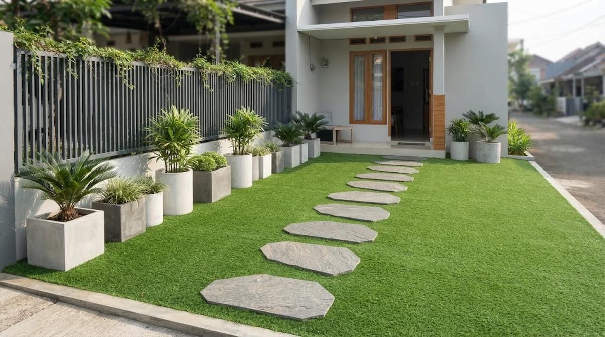Taman Rumput Sintetis ala Lapangan Golf Mini