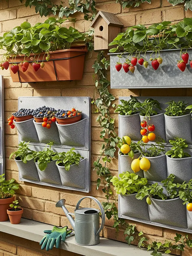 Kebun Buah Vertikal di Rumah (Image by Gemini AI)
