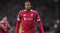 Rio Ngumoha ketika bermain di laga Liverpool vs Tottenham di pekan ke-30 Liga Inggris 2025/2026 di Anfield, Minggu (15/03/2026) malam WIB. (AP Photo/Jon Super)