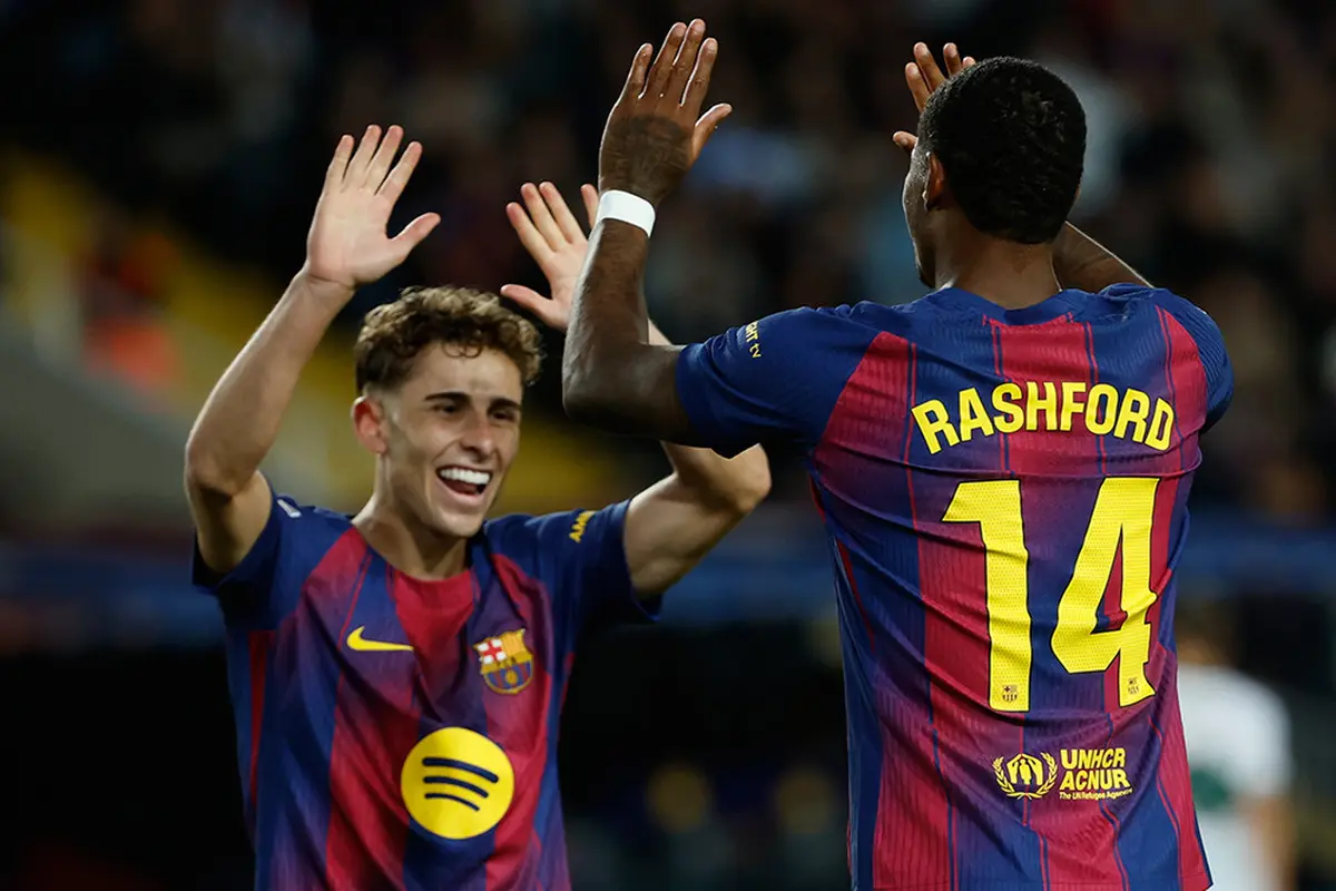 barcelona vs elche marcus rashford
