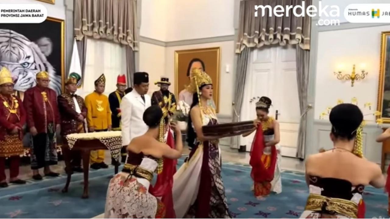 VIDEO:  Nyi Ratu Kidul Muncul Berbalut Merah Putih Depan Dedi Mulyadi, Jelang Kirab Bendera di Jabar