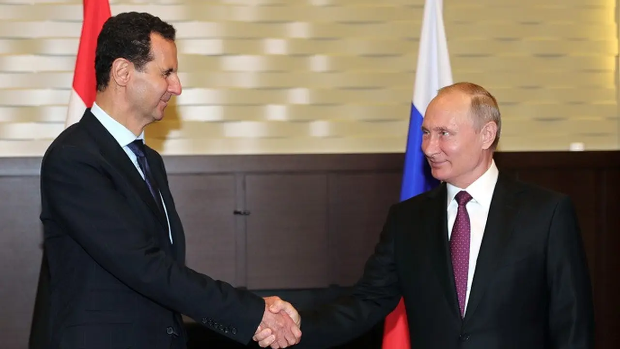 Presiden Rusia Vladimir Putin dan Presiden Suriah Bashar al-Assad