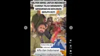 Penelusuran klaim video Alfamart dan Indomaret mengirimkan makanan ke militer Israel.