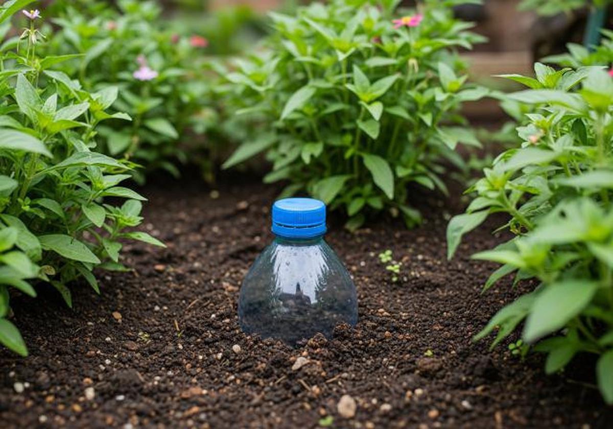 8 Ide Kebun di Halaman dengan Pengairan Otomatis dari Botol Bekas yang Ramah Lingkungan