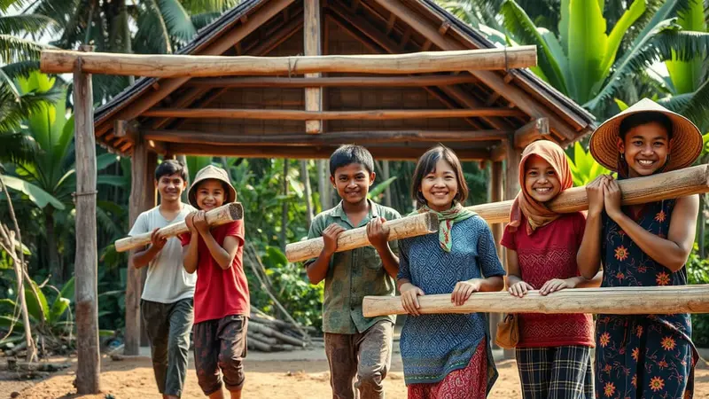 Apa yang Dimaksud dengan Gotong Royong: Pengertian, Tujuan dan Manfaatnya -  Feeds Liputan6.com