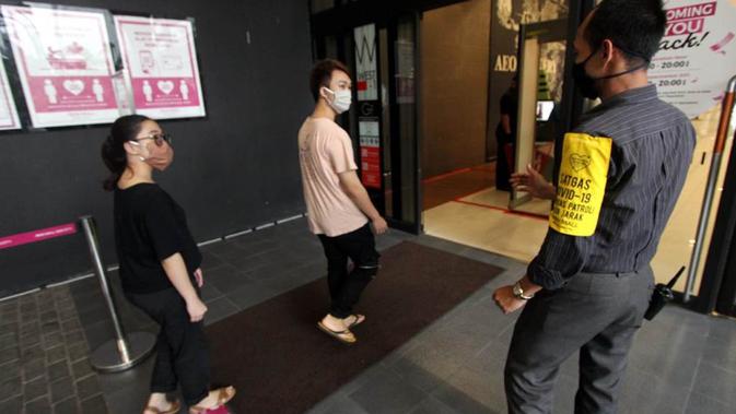 Pembukaan Kembali Aeon Mall Indonesia Pasca-Peionggaran PSBB. foto: istimewa