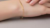 Model Gelang Emas Korea 2 Gram Gaya Minimalis Elegan (AI)