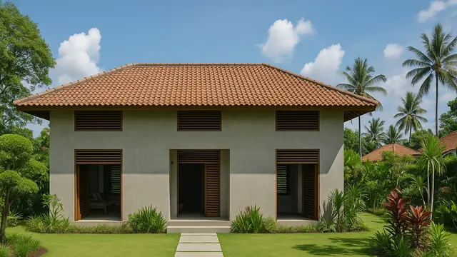 Model Rumah Tanpa Jendela Depan Tapi Tetap Terang/via AI