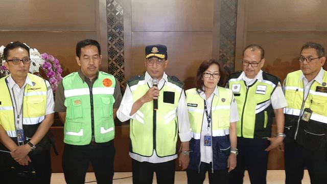 Menteri Perhubungan Budi Karya Sumadi di Gedung VIP Terminal 3 Bandara Internasional Soetta, Rabu (11/12/2019).
