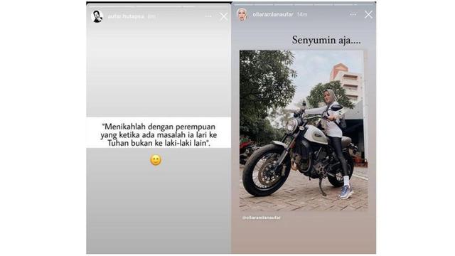 Saling Sindir di Media Sosial, Ini 6 Potret Mesra Olla Ramlan dan Aufar Hutapea