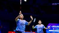 Ganda putra Indonesia&nbsp;Leo Rolly Carnando/Bagas Maulana&nbsp;lolos ke perempat final China Masters 2025.&nbsp;Leo/Bagas mengalahkan pasangan Malaysia Man Wei Chong/Tee Kai Wun 21-10, 21-23, dan 21-14 di Shenzhen Arena, Kamis (18/9).&nbsp;(foto: PBSI)