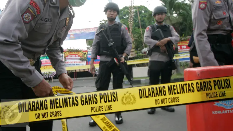 Ilustrasi garis polisi