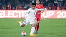 Skuad Garuda bertahan dengan sangat rapat di laga ini. Sesekali, pasukan Shin Tae-yong melakukan serangan balik ke gawang Vietnam, meski masih gagal untuk memberikan ancaman. (Dok.PSSI)