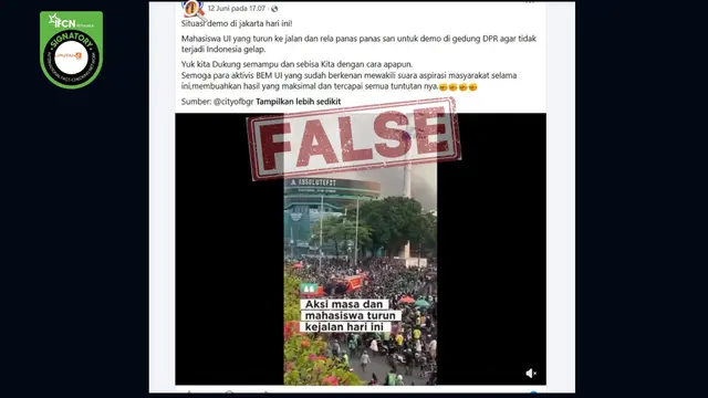6 Hoaks Sepekan, Manfaatkan Momen Kenaikan Harga Pertamax dan Demo