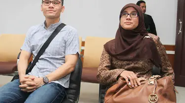 Sidang cerai pasangan artis Marshanda dan Ben Kasyafani kembali di gelar hari ini, di Pengadilan Agama. (17/6/14) (Liputan6.com/Faizal Fanani)