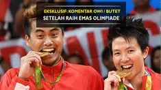 Video Komentar Tontowi Ahmad dan Liliyana Natsir sesaat setelah meraih medali emas Olimpiade Rio 2016.