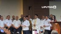 Momen Gubernur DKI Jakarta Pramono Anung Kunjungi Sejumlah Gereja di Jakarta