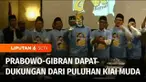 Puluhan kiai muda dan Gus dari berbagai daerah mendeklarasikan sebagai relawan Prabowo-Gibran di Surabaya, Jawa Timur, Rabu malam.