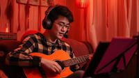 3 Cara Aman Gunakan Headset atau Earbuds agar Tak Picu Gangguan Pendengaran. Foto dibuat oleh AI.