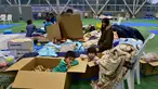 di Nagano pada 14 Oktober 2019, setelah Topan Hagibis jatuh ke Jepang pada 12 Oktober, melepaskan angin kencang dan hujan lebat di 36 dari 47 prefektur di negara itu, dan memicu tanah longsor dan banjir besar. - Puluhan ribu pekerja pertolongan di Jepang bertempur pada 14 Oktober untuk menemukan ora