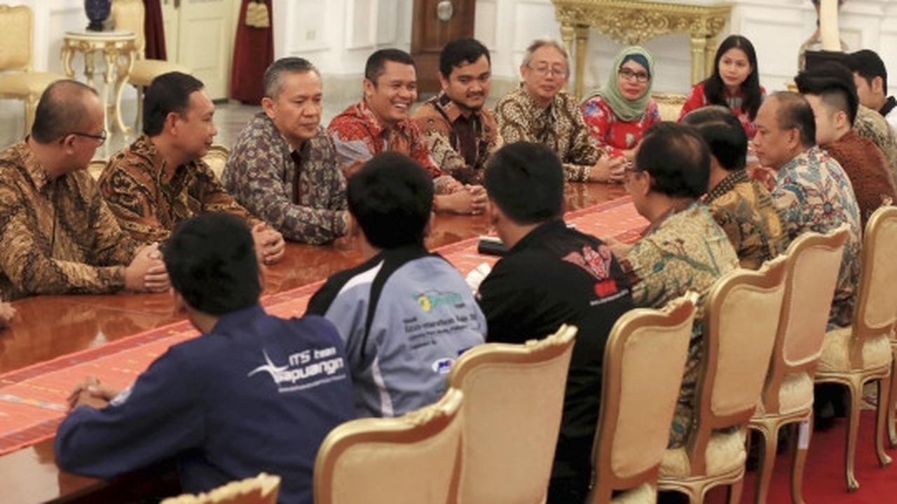 Presiden Jokowi terima kunjungan tim Shell Eco-Marathon Indonesia