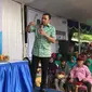 Anggota Komisi III DPR Ahmad Sahroni saat bertemu warga di Jakarta Utara. (Istimewa)