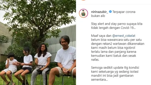 Unggahan Nirina Zubir. (Instagram/ nirinazubir_)