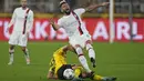 Tidak ada gol yang tercipta pada laga antara Dortmund melawan Milan. (AP Photo/Martin Meissner)