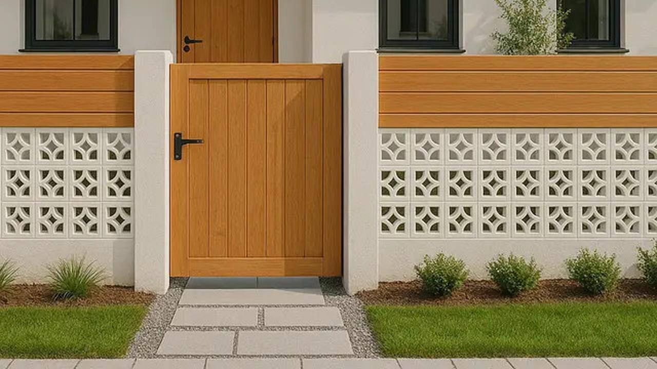 11 Model Rumah Minimalis dengan Pagar Roster yang Tren di 2025, Bikin Fasad Rumah Makin Estetik