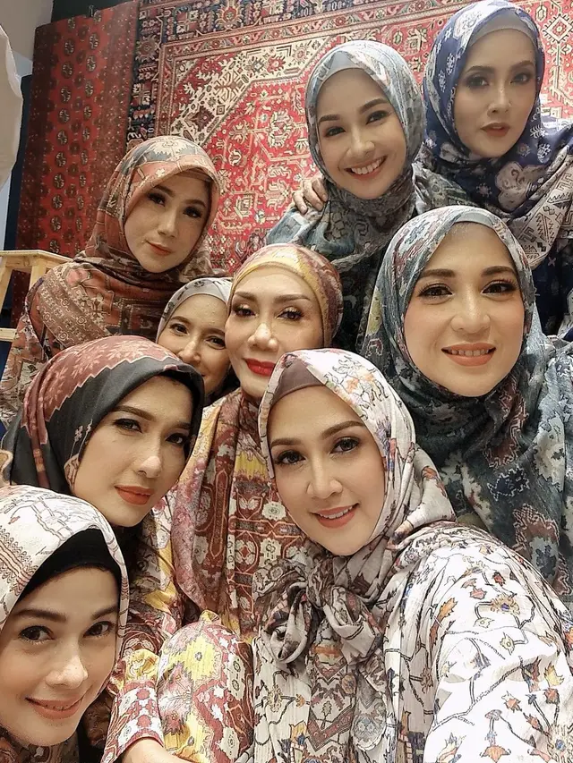 7 Potret Reuni Artis Senior Wanita Era 90-an, Kompak Pakai Hijab
