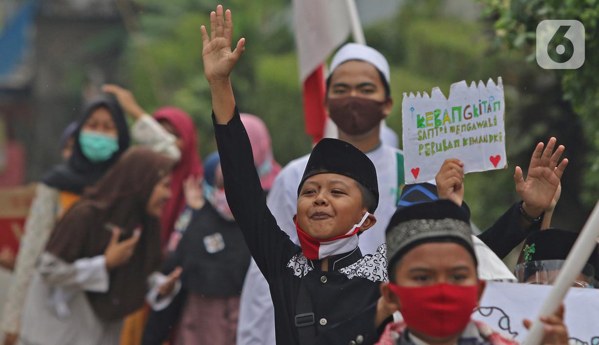 FOTO: Pawai Hari Santri Nasional 2020 - News Liputan6.com