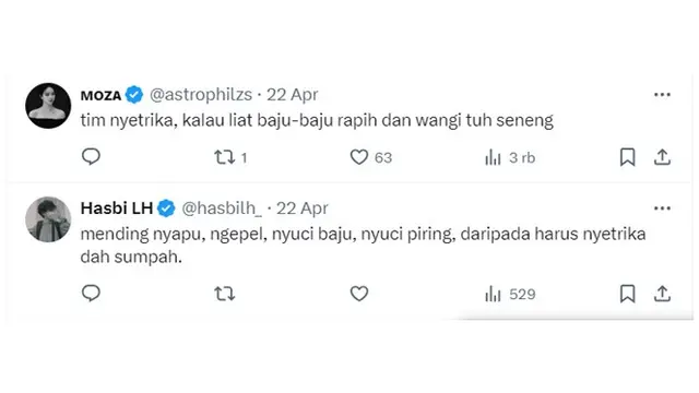 6 Pendapat Pro dan Kontra Netizen tentang Menyetrika Ini Bikin Senyum Tipis