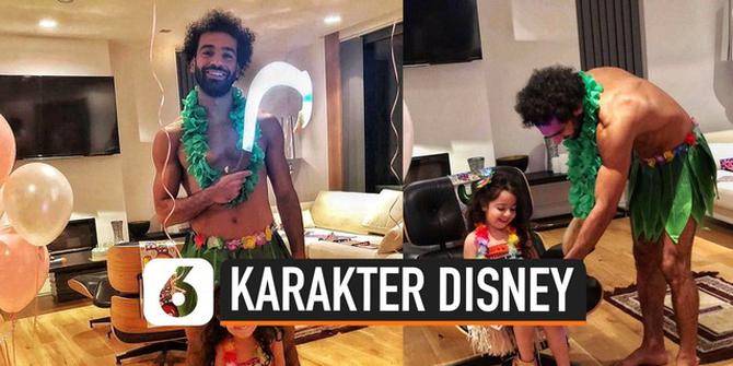 VIDEO: Demi Anak, Mohamed Salah Berdandan Ala Karakter Disney