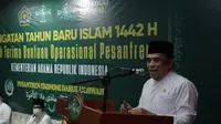 Menag Fachrul Razi Serahkan Bantuan ke Pesantren NU di Jakarta