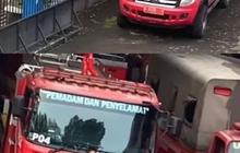 Viral Momen Satu Keluarga Curi-curi Foto Dekat Mobil Pemadam, Begini Reaksi Petugas Damkar yang Banjir Pujian